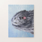 ベルガマスコ絵画シープドッグの子 – かわいいオリジナル犬A ジグソーパズル (縦)