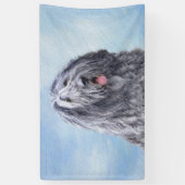 ベルガマスコ絵画シープドッグの子 – かわいいオリジナル犬A 横断幕 (縦)