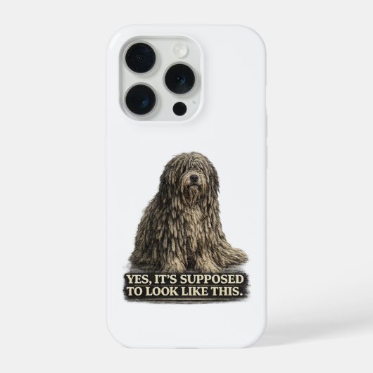 ベルガマスコ・シェパードTシャツ iPhoneケース (裏面)