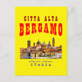 ベルガモの旧市街(Citta Alta)。イタリア。 ポストカード