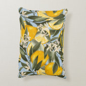 ベルガモットの黄色い果実の絶妙な模様 アクセントクッション (裏面(縦))