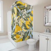 ベルガモットの黄色い果実の絶妙な模様 シャワーカーテン (インサイチュ)