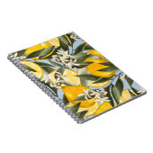 ベルガモットの黄色い果実の絶妙な模様 ノートブック (右側)