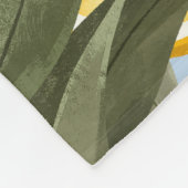 ベルガモットの黄色い果実の絶妙な模様 フリースブランケット (角)