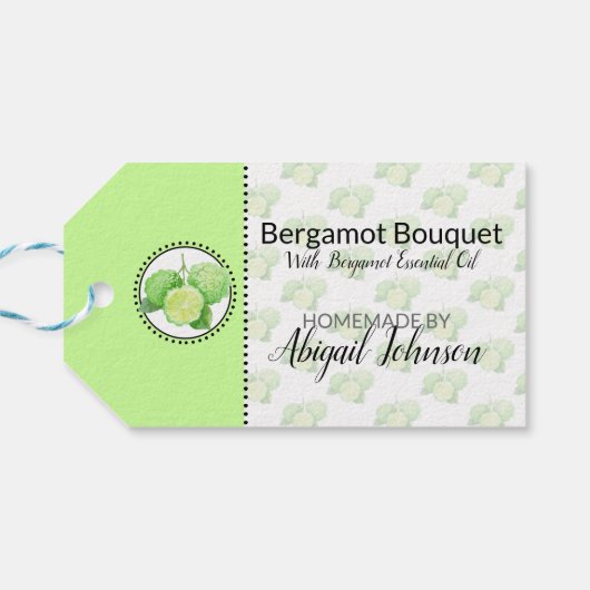 ベルガモット手作りバス&ボディ ギフトタグ (裏面横)