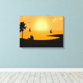 ベルガモット湾 キャンバスプリント (インサイチュ (ウッドフロア))