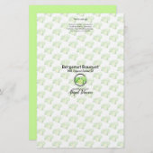 ベルガモット石鹸の包装袋 |リネン紙 (正面/裏面)