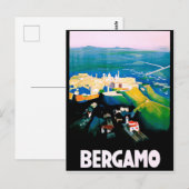 ベルガモ、イタリア、アレアルビュー。ロンバルディ地方。 ポストカード (正面/裏面)