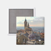 ベルガモ,イタリア – 冷蔵庫用マグネットbyベルベット・エスケープ マグネット (正面/裏面)