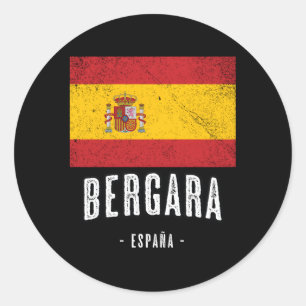 ベルガラスペインEs国旗シティーバンデラロパ ラウンドシール