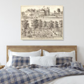 ベルガルデンとCLセントリーヴル醸造所 キャンバスプリント (インサイチュ (寝室))