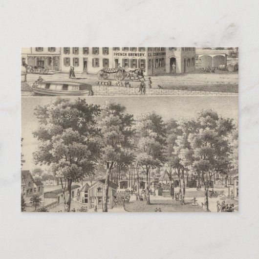 ベルガルデンとCLセントリーヴル醸造所 ポストカード (正面)