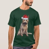 ベルガーピカード犬の愛のクリスマスおもしろい Tシャツ (正面)