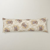 ベルガーピカード羊飼いダーク絵を描ファウンのドッグアート ボディピロー (裏面)