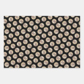 ベルガーピカード羊飼いダーク絵を描ファウンのドッグアート ラッピングペーパーシート (正面3)