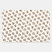 ベルガーピカード羊飼いダーク絵を描ファウンのドッグアート ラッピングペーパーシート (正面2)