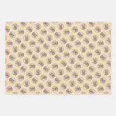 ベルガーピカード羊飼いダーク絵を描ファウンのドッグアート ラッピングペーパーシート (正面)