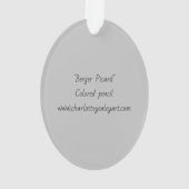 ベルガーピカールドッグアートオーナメント オーナメント (裏面)