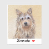 ベルガー絵画ピカードの可愛いオリジナルドッグアート シール (シート)