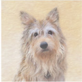 ベルガー絵画ピカードの可愛いオリジナルドッグアート シール (正面)