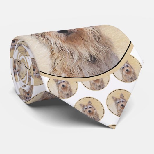 ベルガー絵画ピカードの可愛いオリジナルドッグアート ネクタイ (ロール)