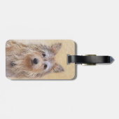 ベルガー絵画ピカードの可愛いオリジナルドッグアート ラゲッジタグ (裏面横)