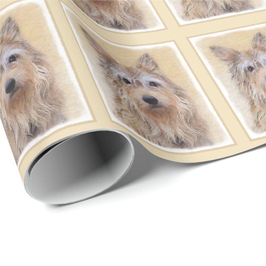 ベルガー絵画ピカードの可愛いオリジナルドッグアート ラッピングペーパー (ロールコーナー)