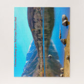 ベルキャニオン貯水池ユタ。クリスマスの挨拶 ジグソーパズル (縦)