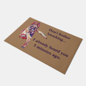 ベルギおもしろいンのマリノワ様式 ドアマット (アングル)