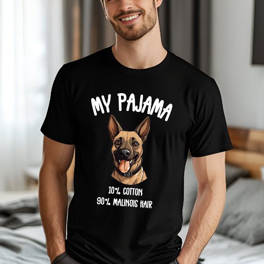 ベルギおもしろいンマリノワパジャマドッグ恋人 Tシャツ