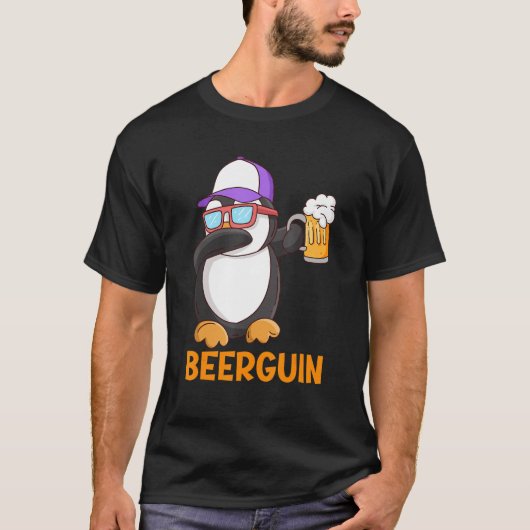 ベルギンビールペンギンパーティーフェスティバルビール Tシャツ (正面)