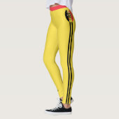 ベルギーおよびベルギー国旗ファッション、旅行/スポーツファンL レギンス (左)