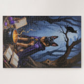 ベルギーお洒落マリノワドッグ絵を描ハロウィン ジグソーパズル (横)