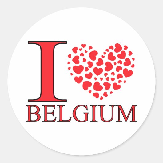ベルギーが大好き ラウンドシール (正面)