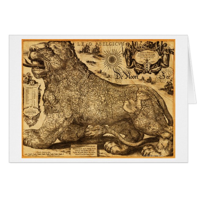 ベルギーとオランダのLeo Belgicus (正面横)