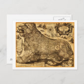 ベルギーとオランダのLeo Belgicus ポストカード (正面/裏面)