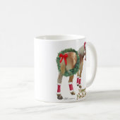 ベルギーのばん馬のクリスマスのマグ コーヒーマグカップ (正面右)