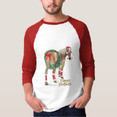 ベルギーのばん馬のクリスマスのワイシャツ Tシャツ (正面)