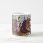 ベルギーのばん馬の記録 コーヒーマグカップ (中央)