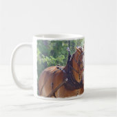 ベルギーのばん馬の記録 コーヒーマグカップ (左)