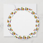 ベルギーのアイリッシュアメリカン シャムロック 誕生日カスタマイズ 招待状 (裏面)