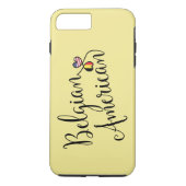 ベルギーのアメリカの絡み合ったハートの携帯電話ケース Case-Mate iPhoneケース (裏面)