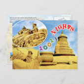 ベルギーのアラビアンナイト砂彫刻 ポストカード (正面/裏面)