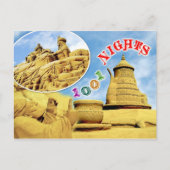 ベルギーのアラビアンナイト砂彫刻 ポストカード (正面)