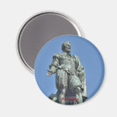 ベルギーのアントワープにあるピーター・ポール・ルーベンスの像 マグネット (正面/裏面)