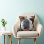 ベルギーのイギリスのブルドッグ。 クッション (椅子)