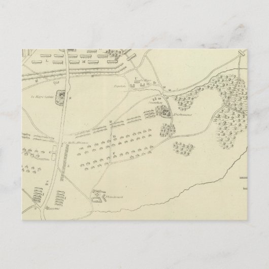 ベルギーのウォータールーの戦い ポストカード (正面)