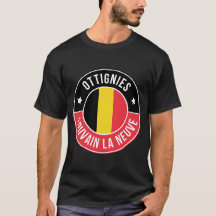 ベルギーのオティニー・ルーヴァン・ラ・ヌーヴ市Tシャツ