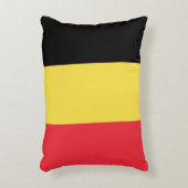 ベルギーのカスタムデザイン国旗 アクセントクッション (正面(垂直))
