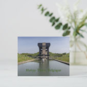 ベルギーのカナルデュセンターとボートリフト ポストカード (スタンド正面)